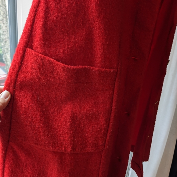 Vintage El Corte Ingles Red Tweed Dress - Picture 4 of 6